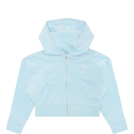 Diamant&eacute; Logo Cropped Zip Sweatshirt