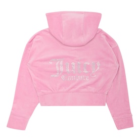 Diamant&eacute; Logo Cropped Zip Sweatshirt