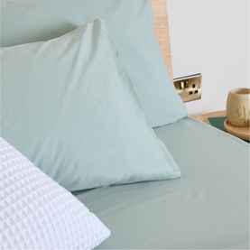 180 Thread Count Evelyn Sage King Pillowcase Set