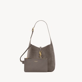 Le 5 &Agrave; 7 Supple Small Suede Hobo Bag