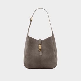 Le 5 &Agrave; 7 Supple Small Suede Hobo Bag