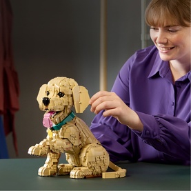 Icons Golden Retriever Puppy Building Set for Adults