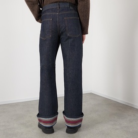 Striped Cuff Jeans
