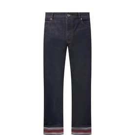 Striped Cuff Jeans