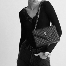 Envelope Medium Quilted Chain Bag