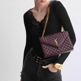 Envelope Medium Quilted Chain Bag
