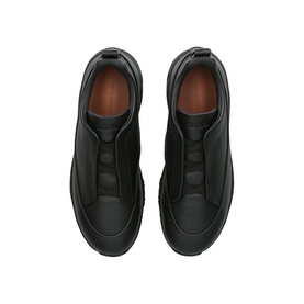 Monte Grained Leather Trainers