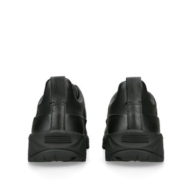 Monte Grained Leather Trainers