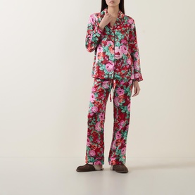 Floral Silk Pyjama Set