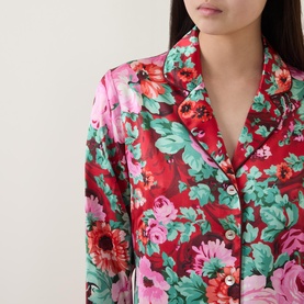 Floral Silk Pyjama Set