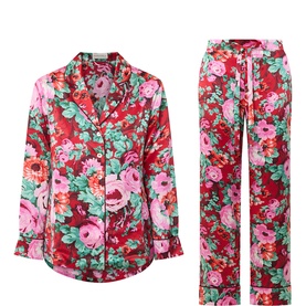 Floral Silk Pyjama Set