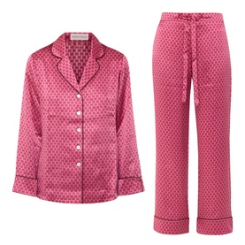 Geometric Silk Pyjama Set