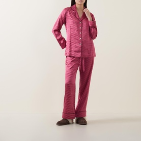 Geometric Silk Pyjama Set