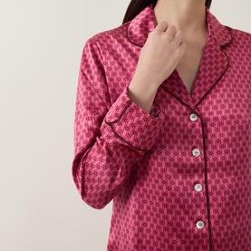 Geometric Silk Pyjama Set