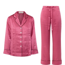 Geometric Silk Pyjama Set