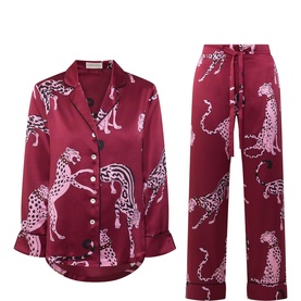 Leopard Silk Pyjama Set