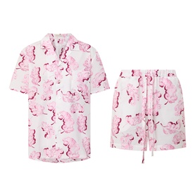 Feather Top & Shorts Pyjama Set