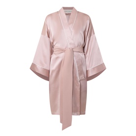Piped Silk Robe