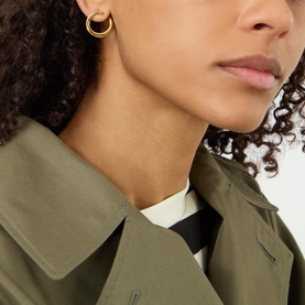 Contour Hoop Earrings