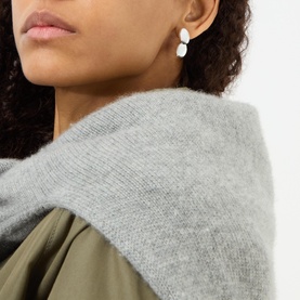 Emberly Oval Drop Earrings