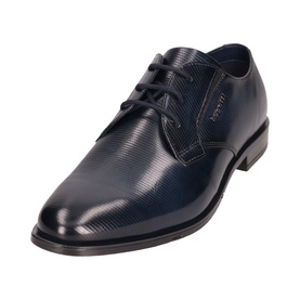 Textured Leather Lace-Up Shoes