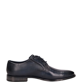 Textured Leather Lace-Up Shoes