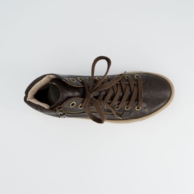 Lace Up High-Top Trainers