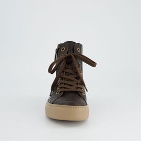 Lace Up High-Top Trainers