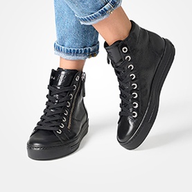 Lace Up High-Top Trainers