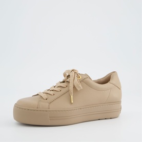 Lace Up Leather Trainers
