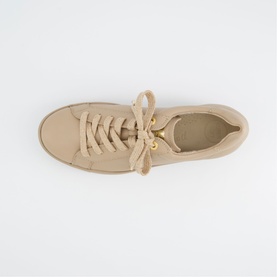 Lace Up Leather Trainers