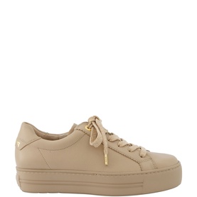 Lace Up Leather Trainers