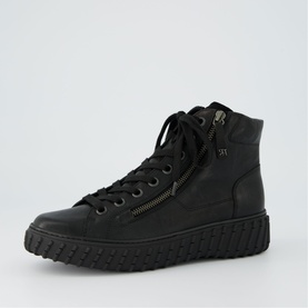 Leather High-Top Trainers