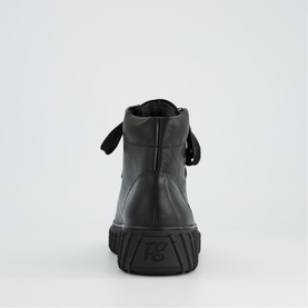 Leather High-Top Trainers