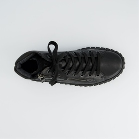 Leather High-Top Trainers