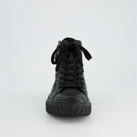 Leather High-Top Trainers