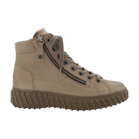 Leather High-Top Trainers