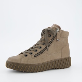 Leather High-Top Trainers