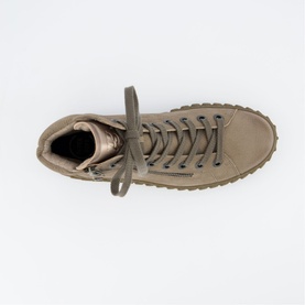 Leather High-Top Trainers