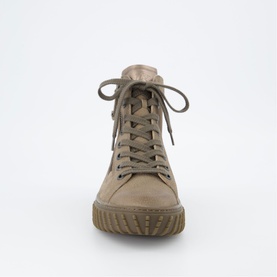 Leather High-Top Trainers