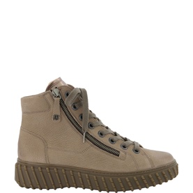 Leather High-Top Trainers