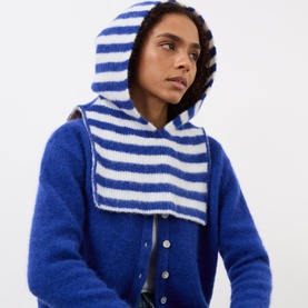 Vitow Striped Hooded Snood