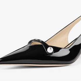 Amita 45 Slingback Kitten Heels