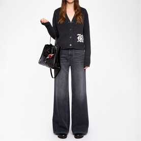 Masy Jacquard Knit Cardigan