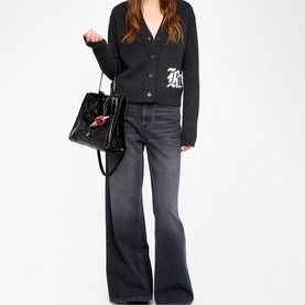 Masy Jacquard Knit Cardigan