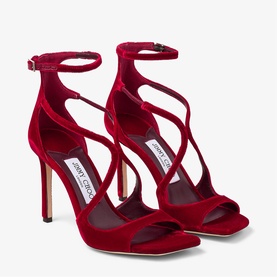 Azia 95 Velvet Heeled Sandals