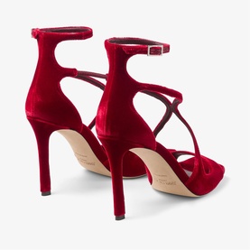 Azia 95 Velvet Heeled Sandals