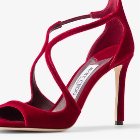 Azia 95 Velvet Heeled Sandals