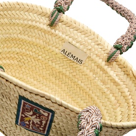 Macrame Midi Basket Tote Bag