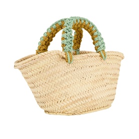 Macrame Mini Basket Tote Bag